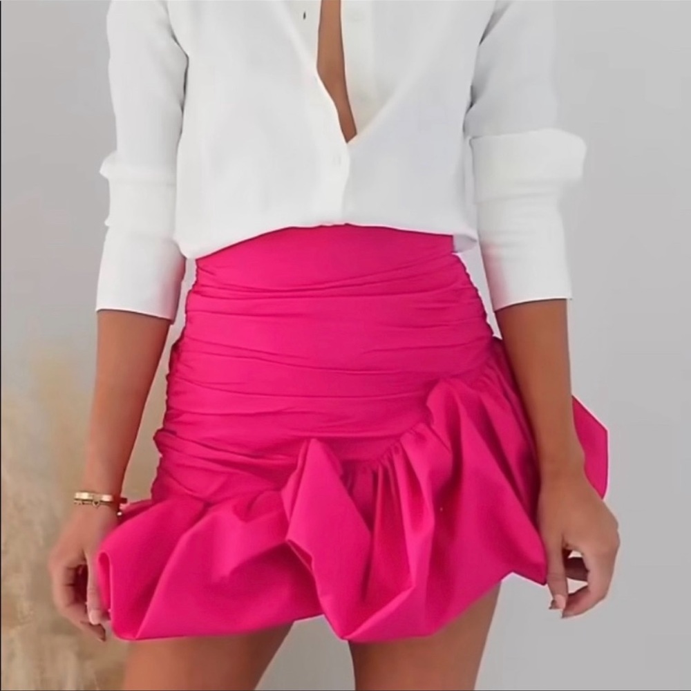 Draped mini skirt limited edition